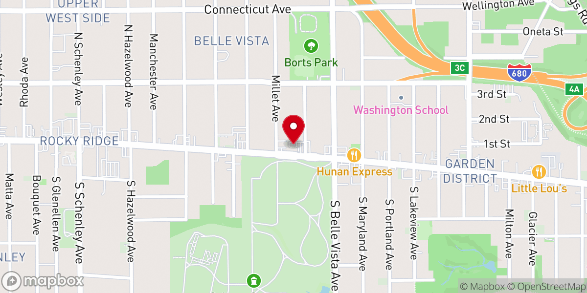 Map showing location of The Encounter Church