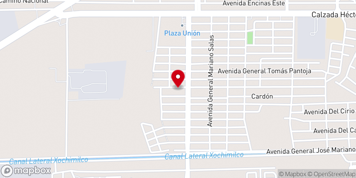 Map showing location of Mision Bautista