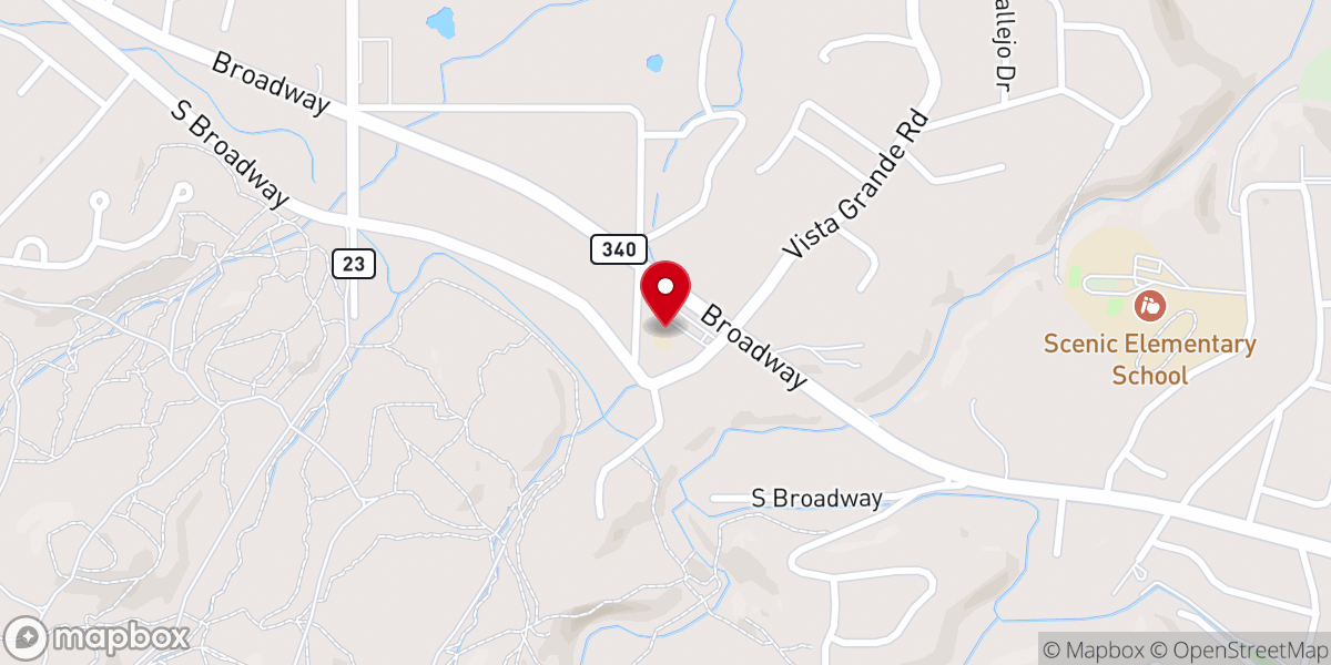 Map showing location of Redlands Community Church