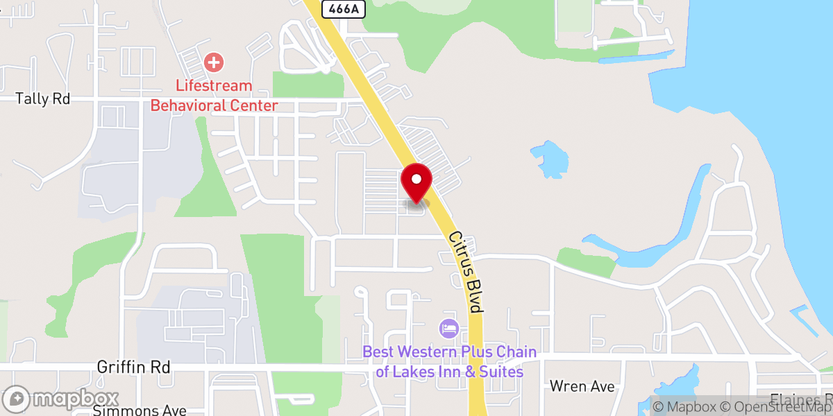 Map showing location of Living Grace Church