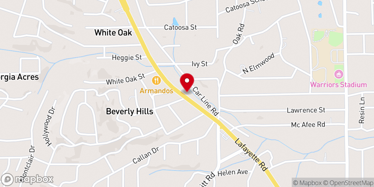 Map showing location of Deliverance Outreach Ministries
