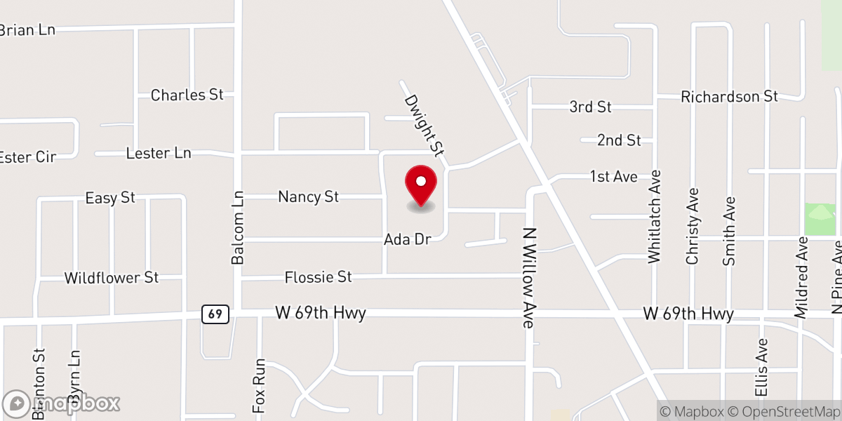 Map showing location of Viva Dr. Church Of Christ