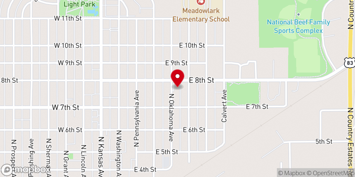 Map showing location of Bible Way Church of God in Christ