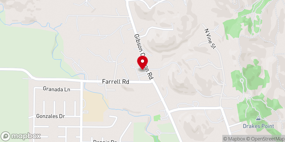 Map showing location of Lighthouse Baptist Church