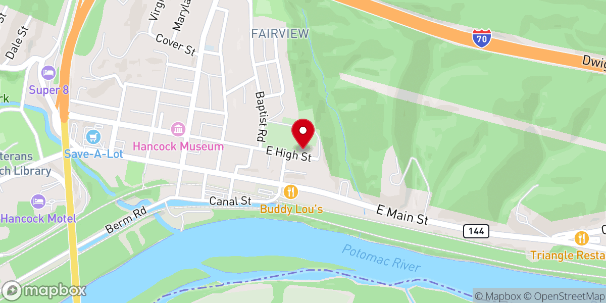 Map showing location of St Peters Catholic Church