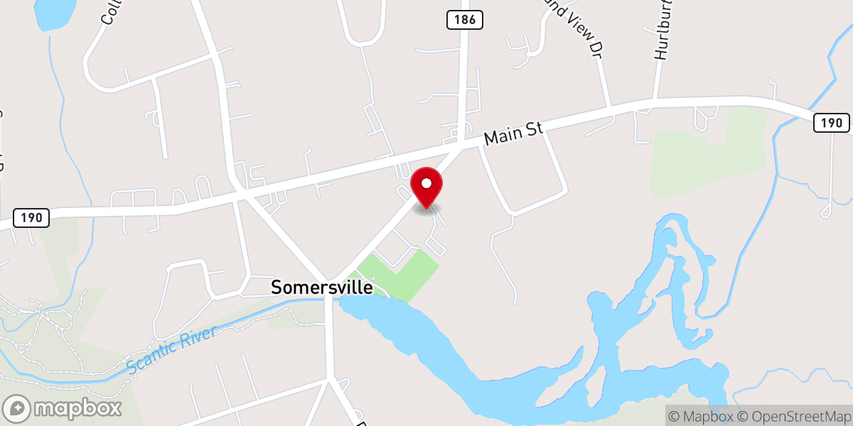 Map showing location of All Saint's Church