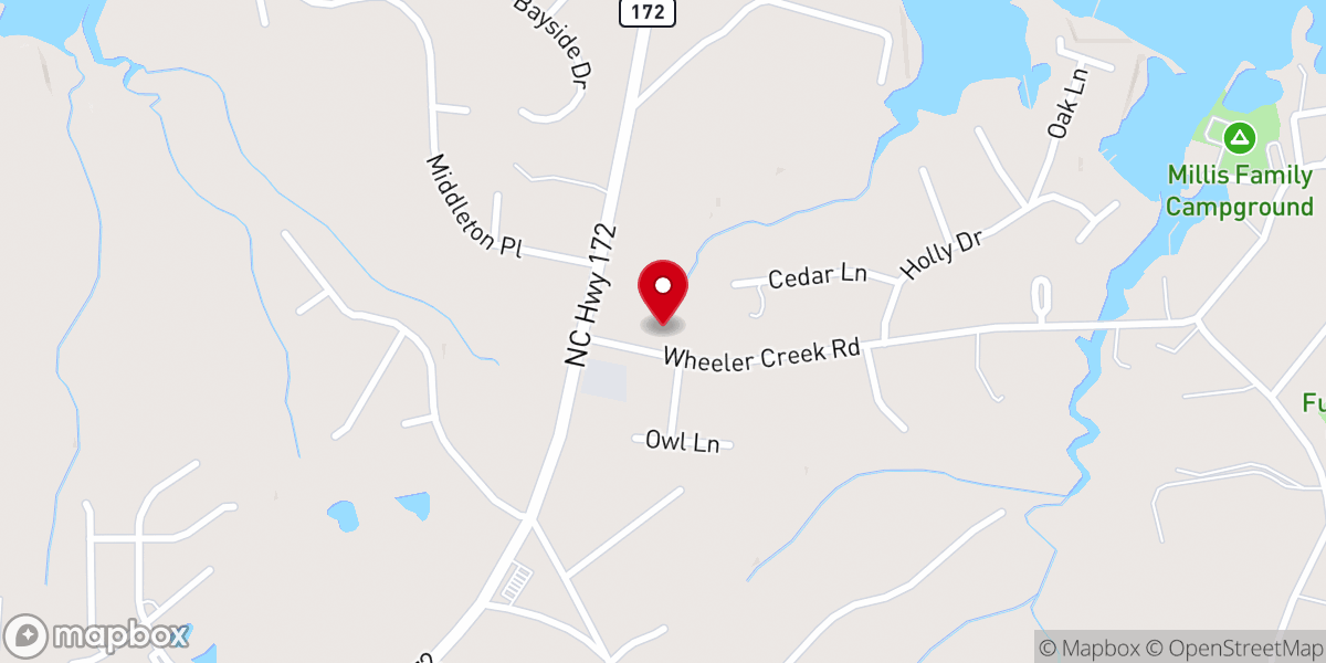 Map showing location of New River Community Church