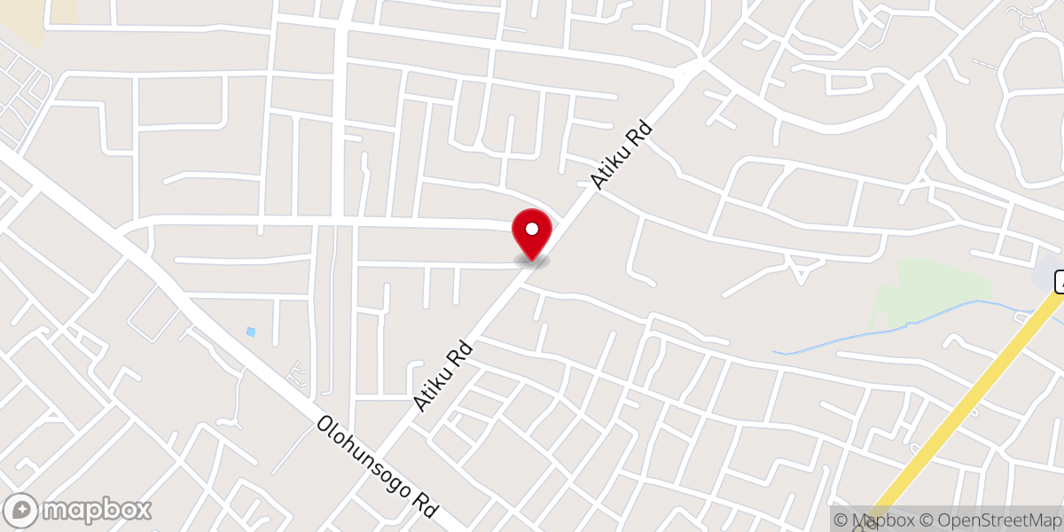 Map showing location of RCCG Sanctuary of Glory