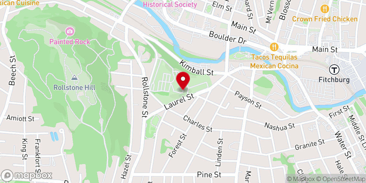 Map showing location of Iglesia Pentecostal Casa Del Alfarero Leomister Inc