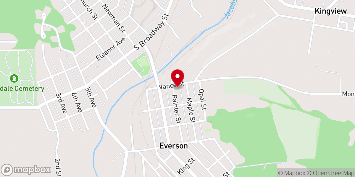 Map showing location of St Joseph's Roman Catholic Church