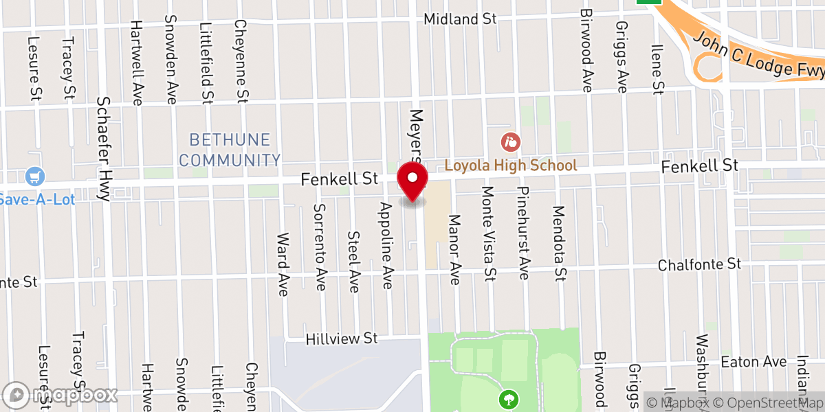 Map showing location of People's Church of Holiness