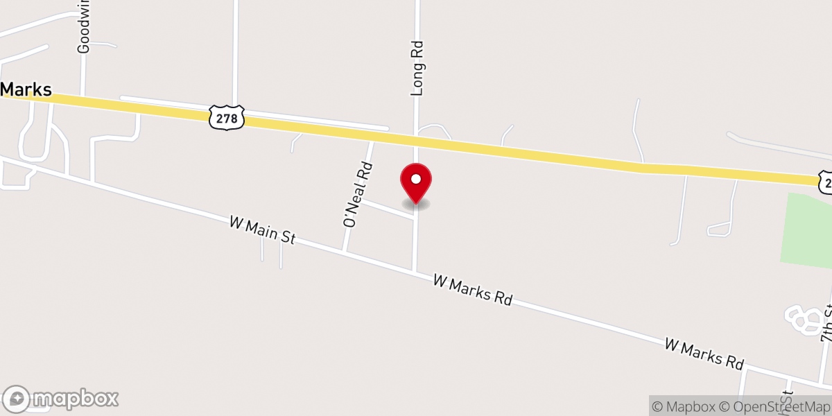 Map showing location of West Marks Church