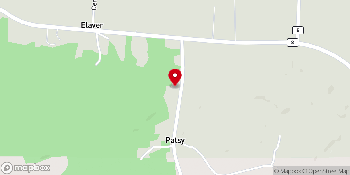 Map showing location of Straightway Church