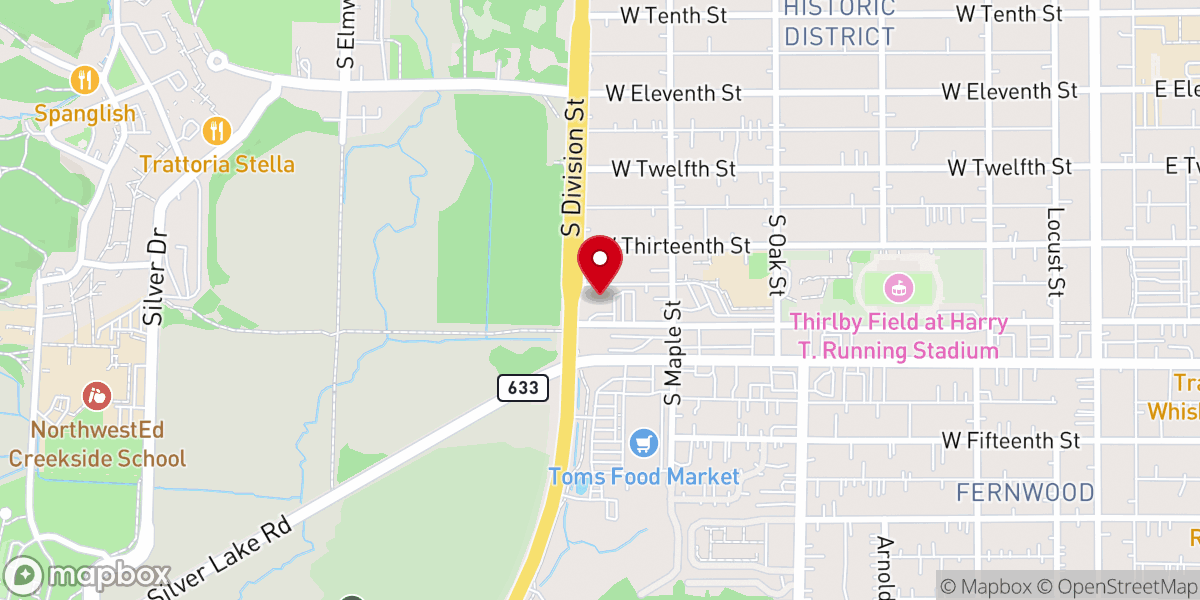 Map showing location of Northern Michigan District Church of the Nazarene