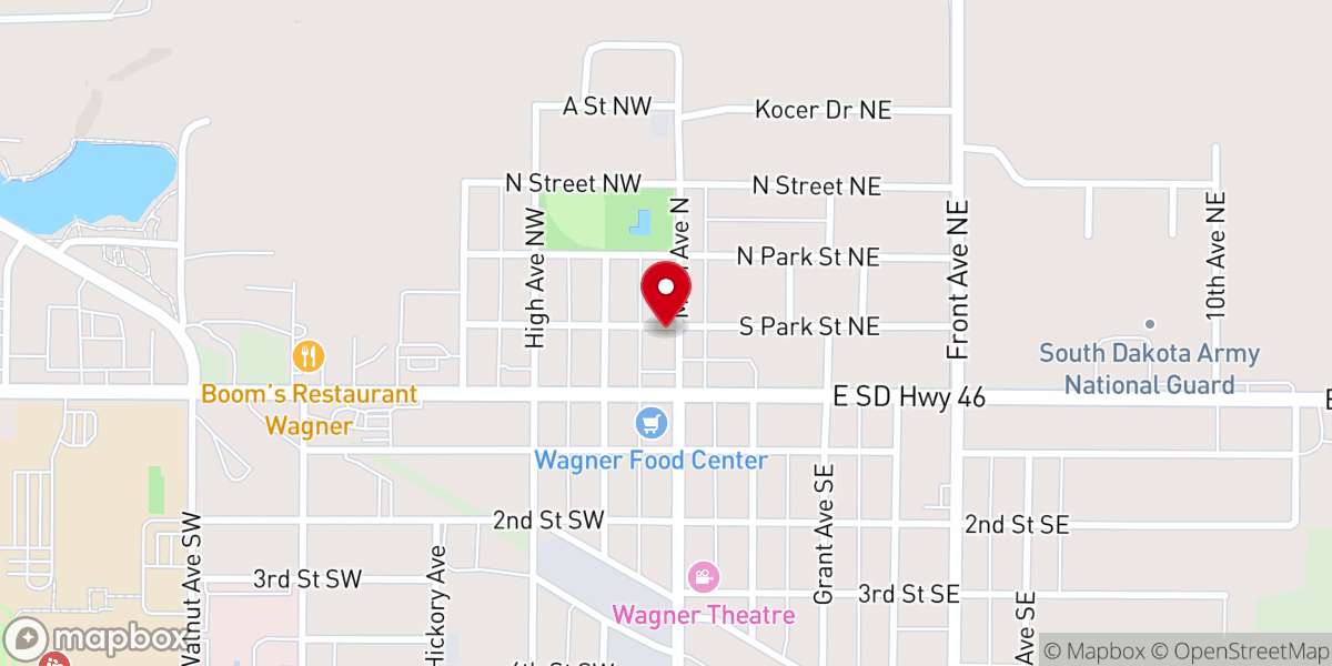 Map showing location of All Tribes Fellowship Church - Wagner Assembly of God