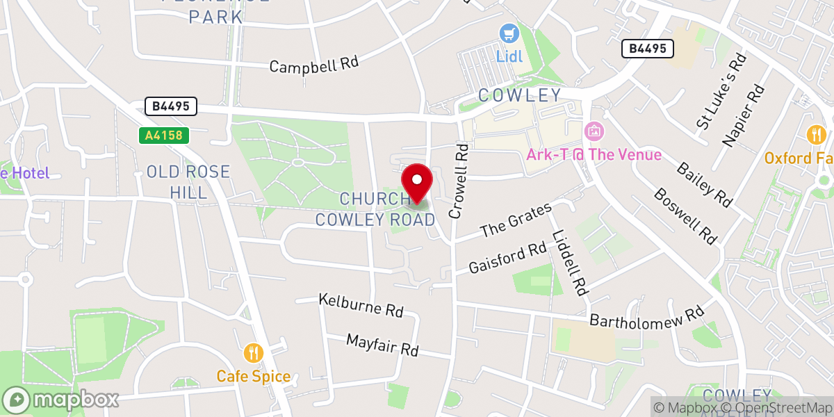 Map showing location of St James the Apostle Church