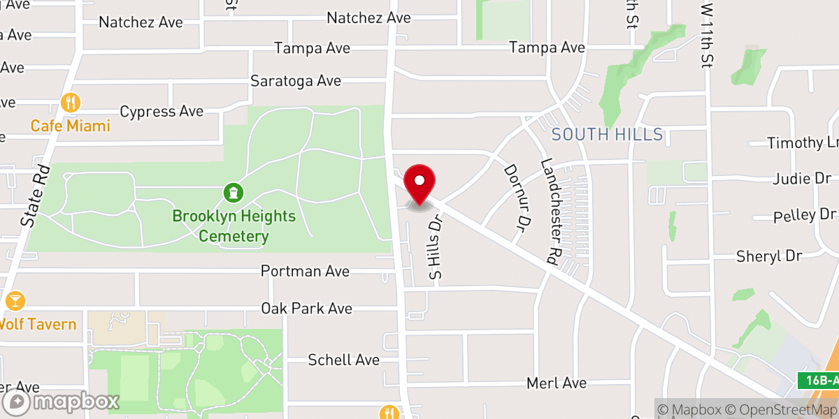 Map showing location of Brooklyn Heights United Church of Christ