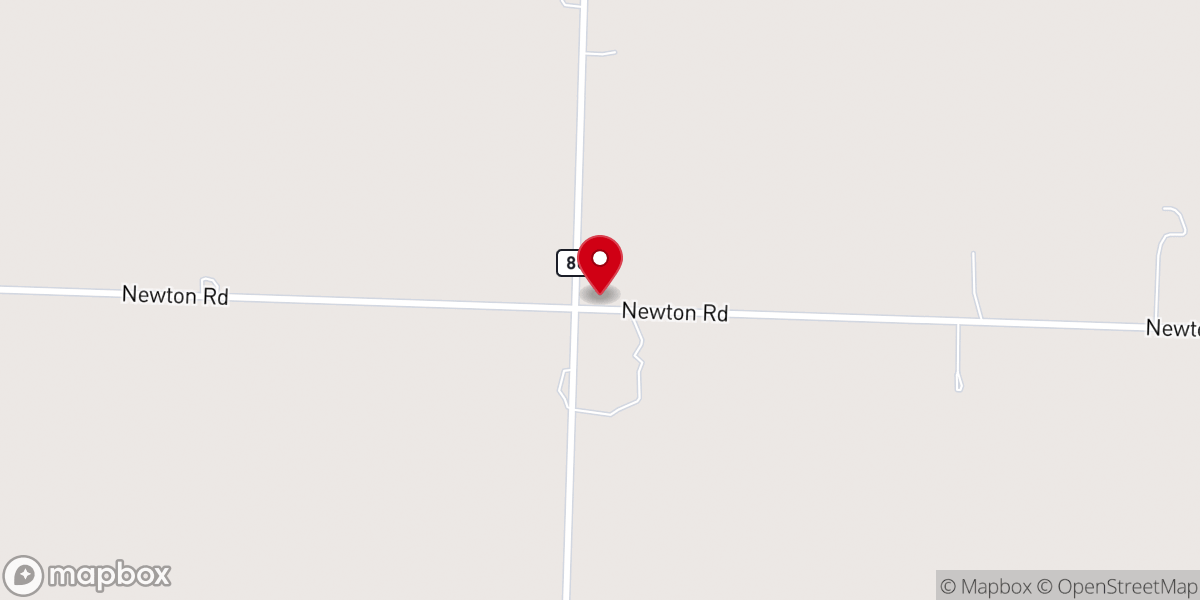 Map showing location of Redwood Church