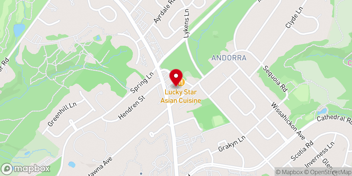 Map showing location of Andorra Baptist Church
