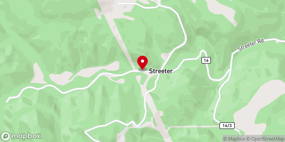 Map showing location of Rhoda Ann Memorial Church