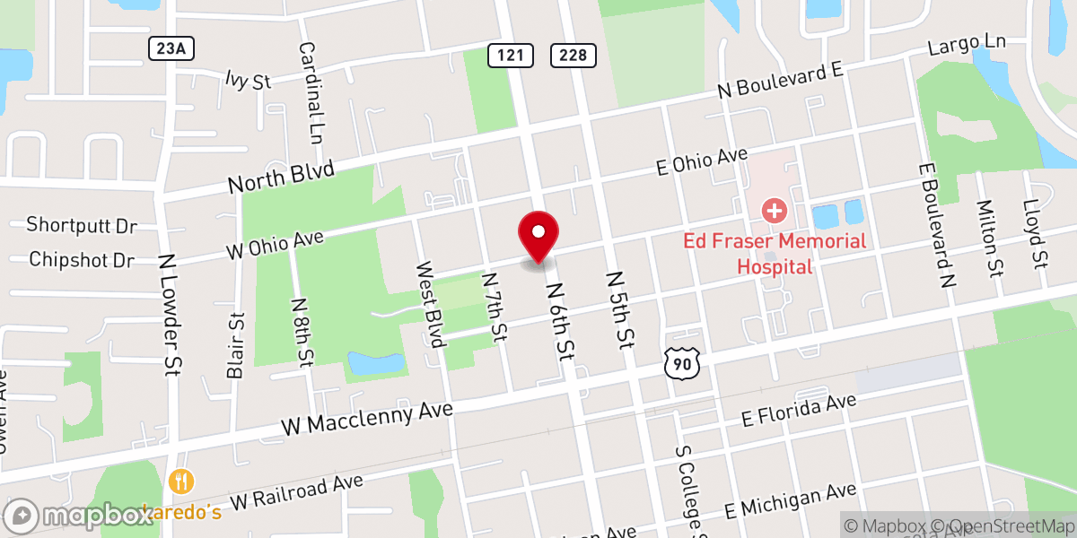 Map showing location of Bascom & Kaylyn Smith Ministries
