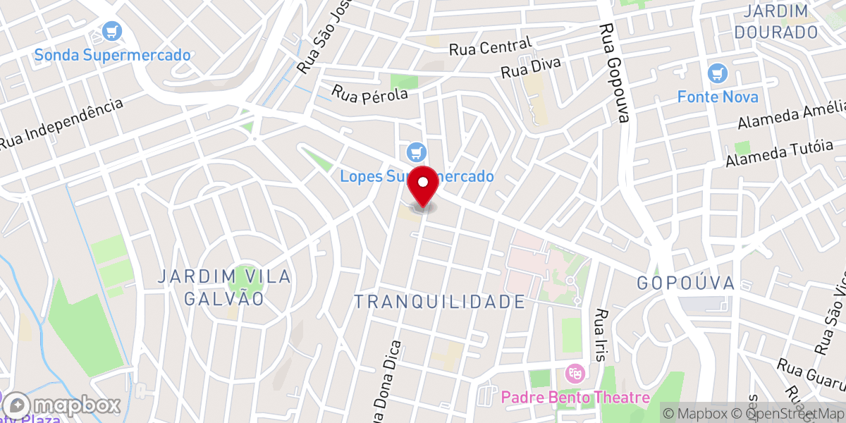 Map showing location of Igreja Evangélica Pentecostal Fogo e Unção