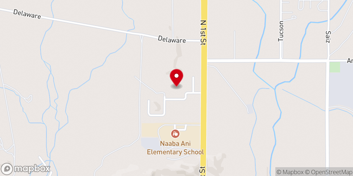 Map showing location of Calvary Southern Baptist Church