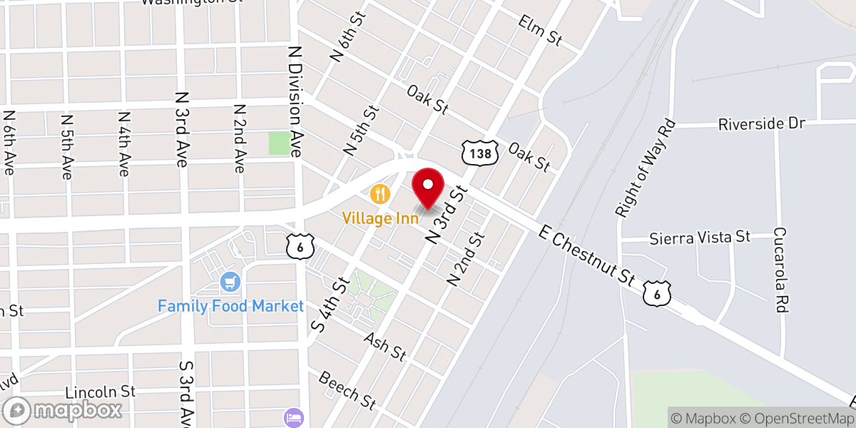 Map showing location of Dominion Church Inc