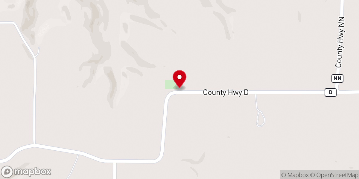 Map showing location of Pleasant Ridge Church