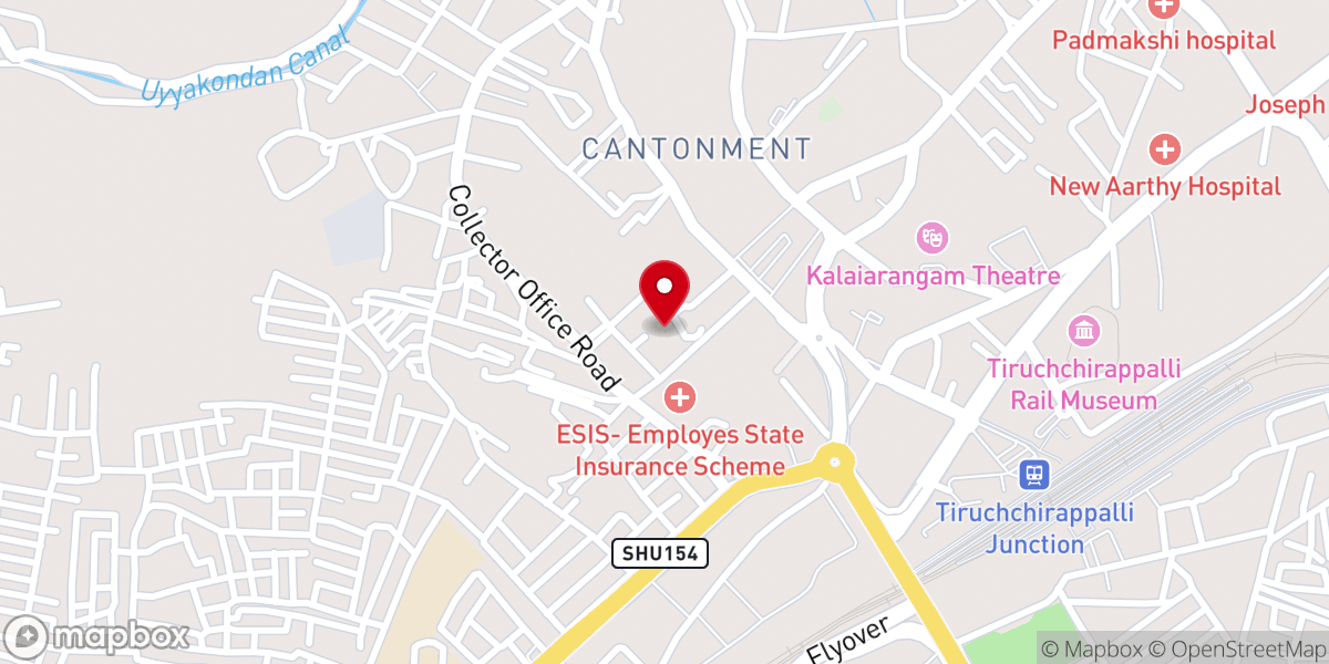 Map showing location of Saint Gregorios Orthodox Church