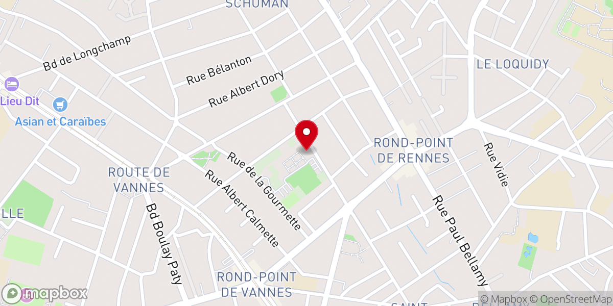 Map showing location of Association Diocésaine de Nantes