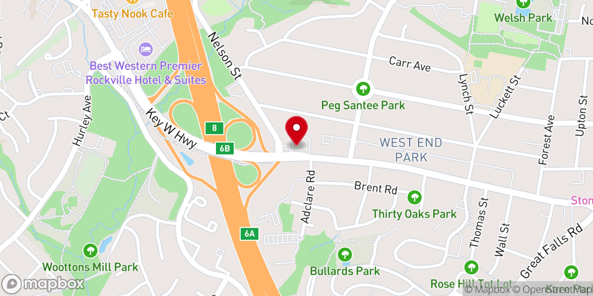Map showing location of Rockville Seventh-day Adventist Church