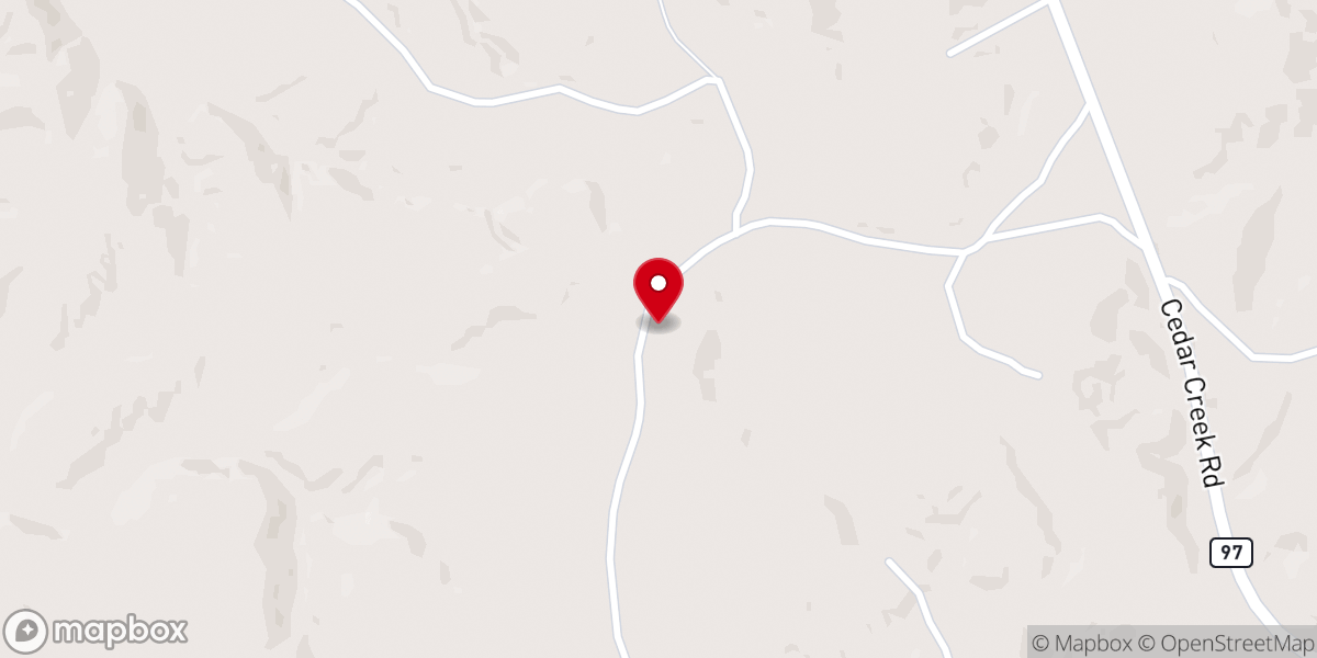 Map showing location of Gethsemane Baptist Church