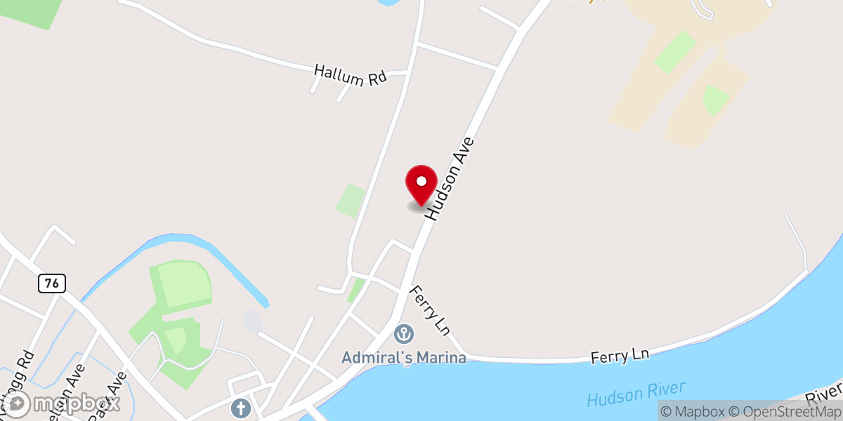 Map showing location of St Peter's Parish Center