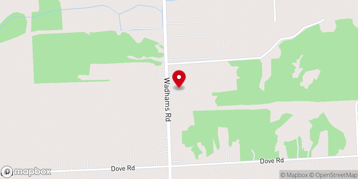Map showing location of Community Baptist Church