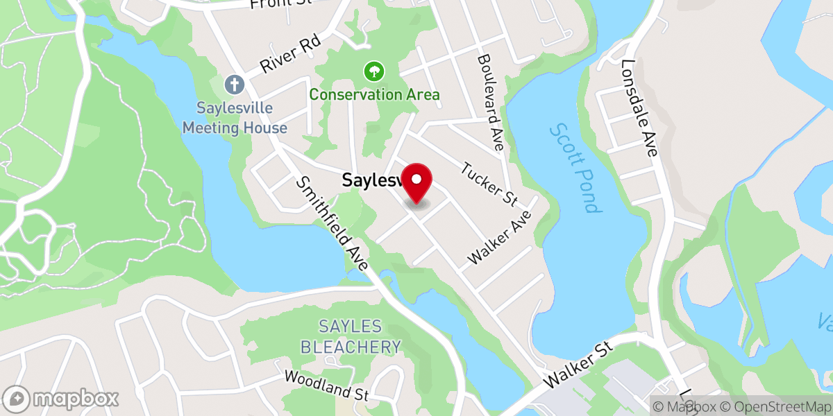 Map showing location of Saint John the Baptist Church