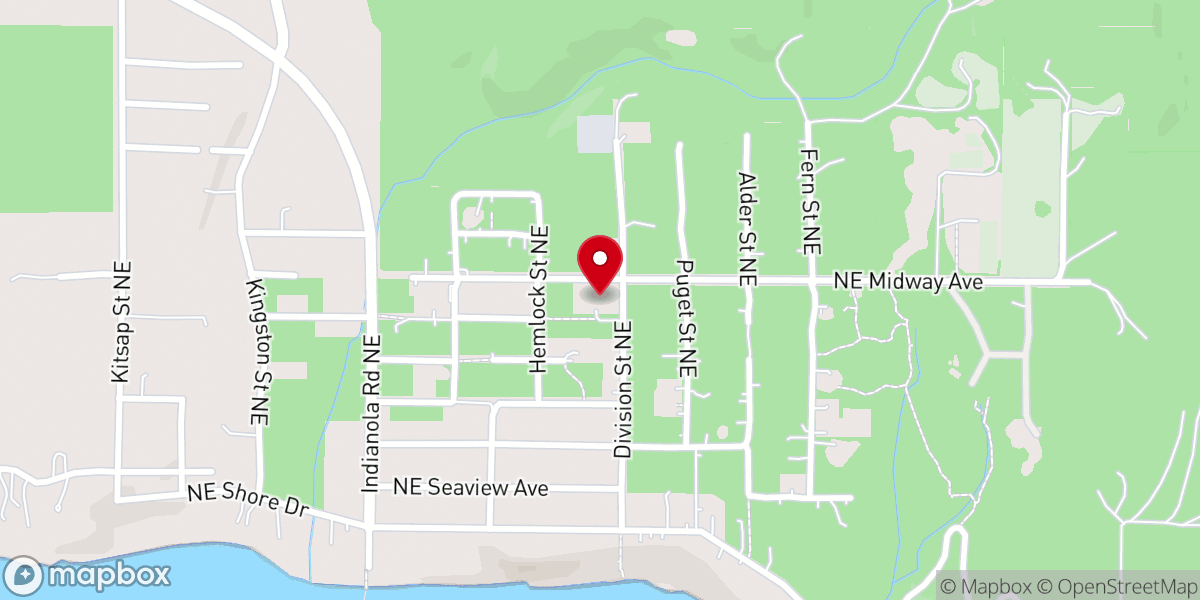 Map showing location of Indianola Living Hope Church