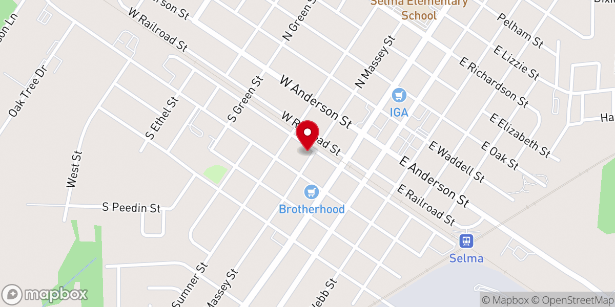 Map showing location of Powerhouse of Prayer Apostolic Church