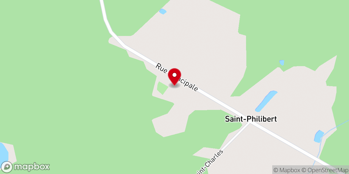 Map showing location of Church of St. Philibert