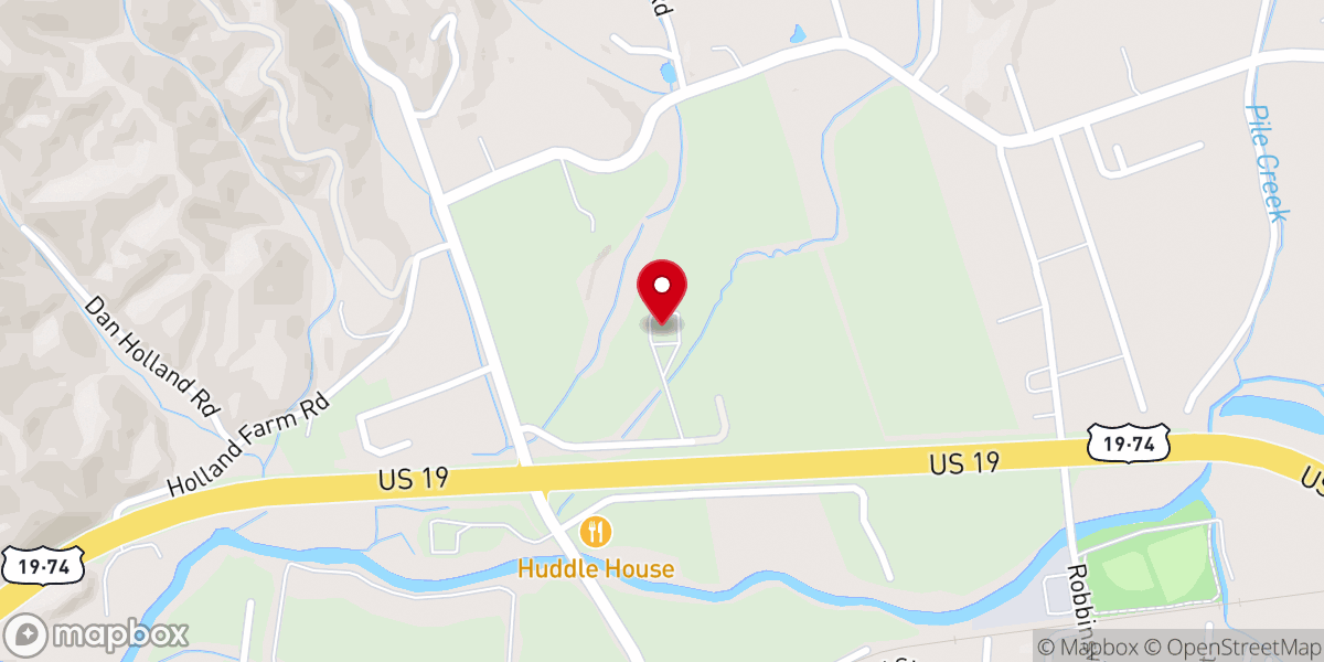 Map showing location of Grace Fellowship Baptist Church