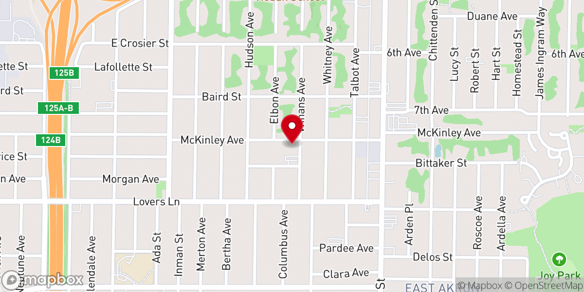 Map showing location of Macedonia Baptist Church