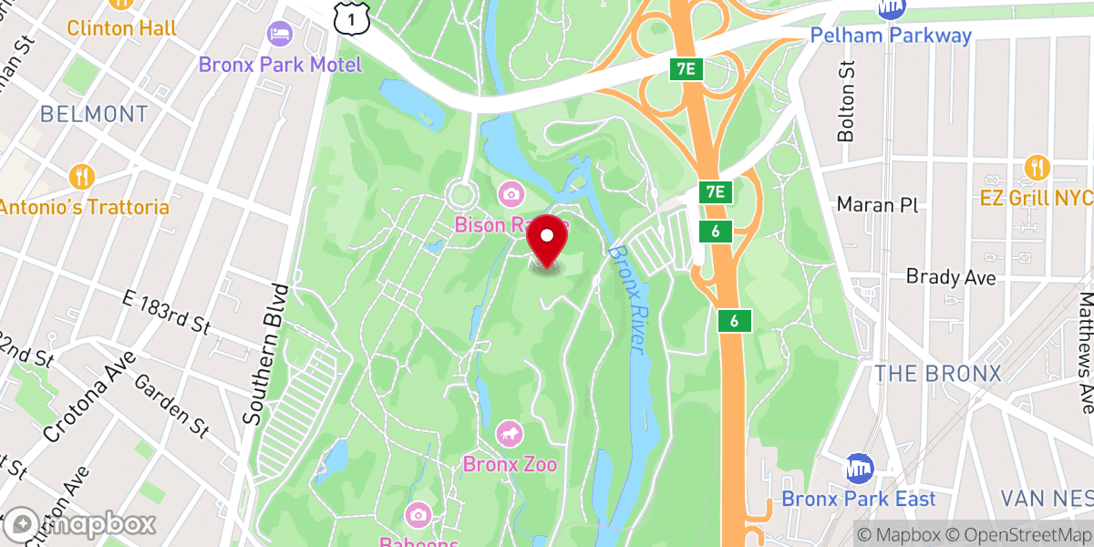 Map showing location of World of Birds