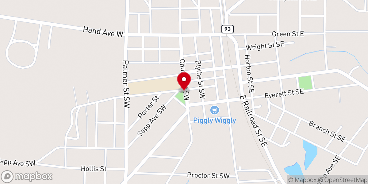 Map showing location of Collingsworth Park