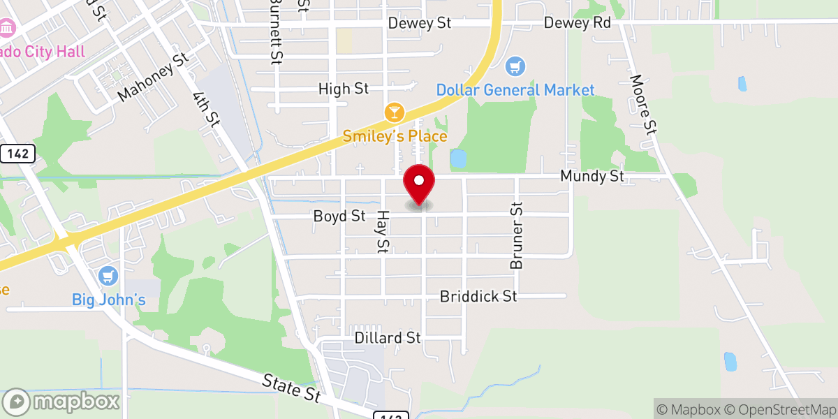 Map showing location of Redemption Church of Eldorado