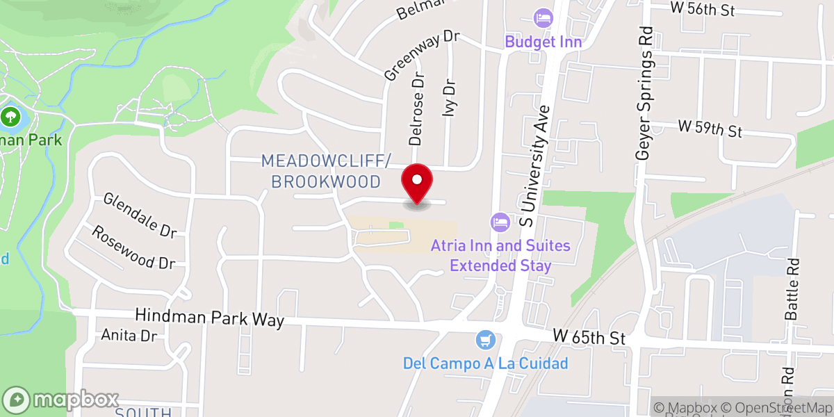 Map showing location of Barbara Allred Ministries Inc