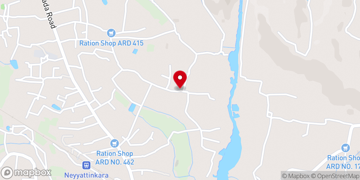 Map showing location of Pallivila Veedu