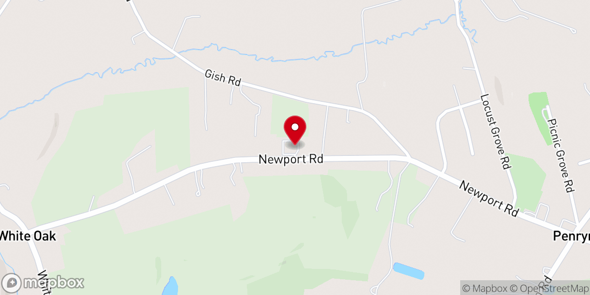Map showing location of Jerusalem Church