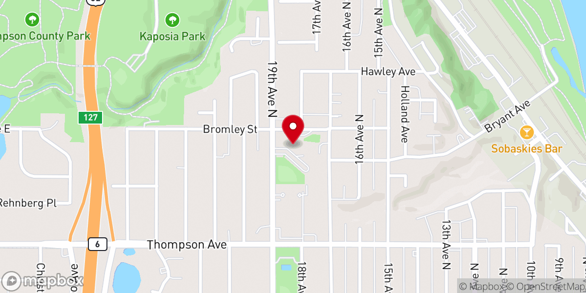 Map showing location of St John Vianney