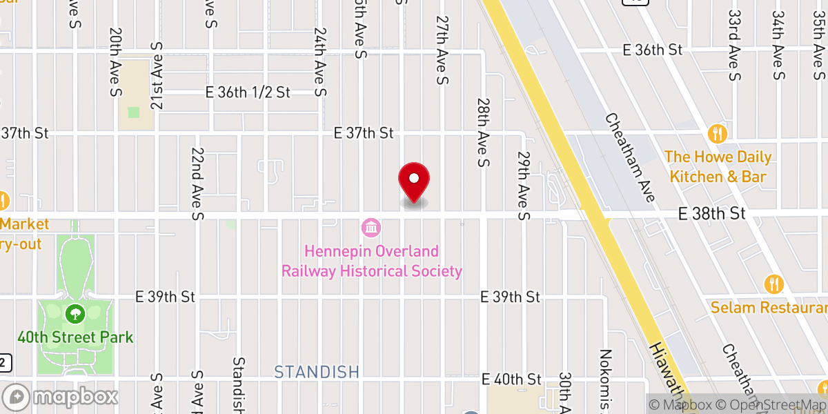 Map showing location of Greater Friendship MBC