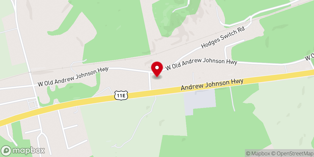 Map showing location of Holston Memorial Baptist Church